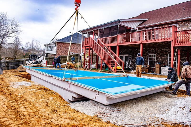fiberglass pool cost and backyard design in Buford GA