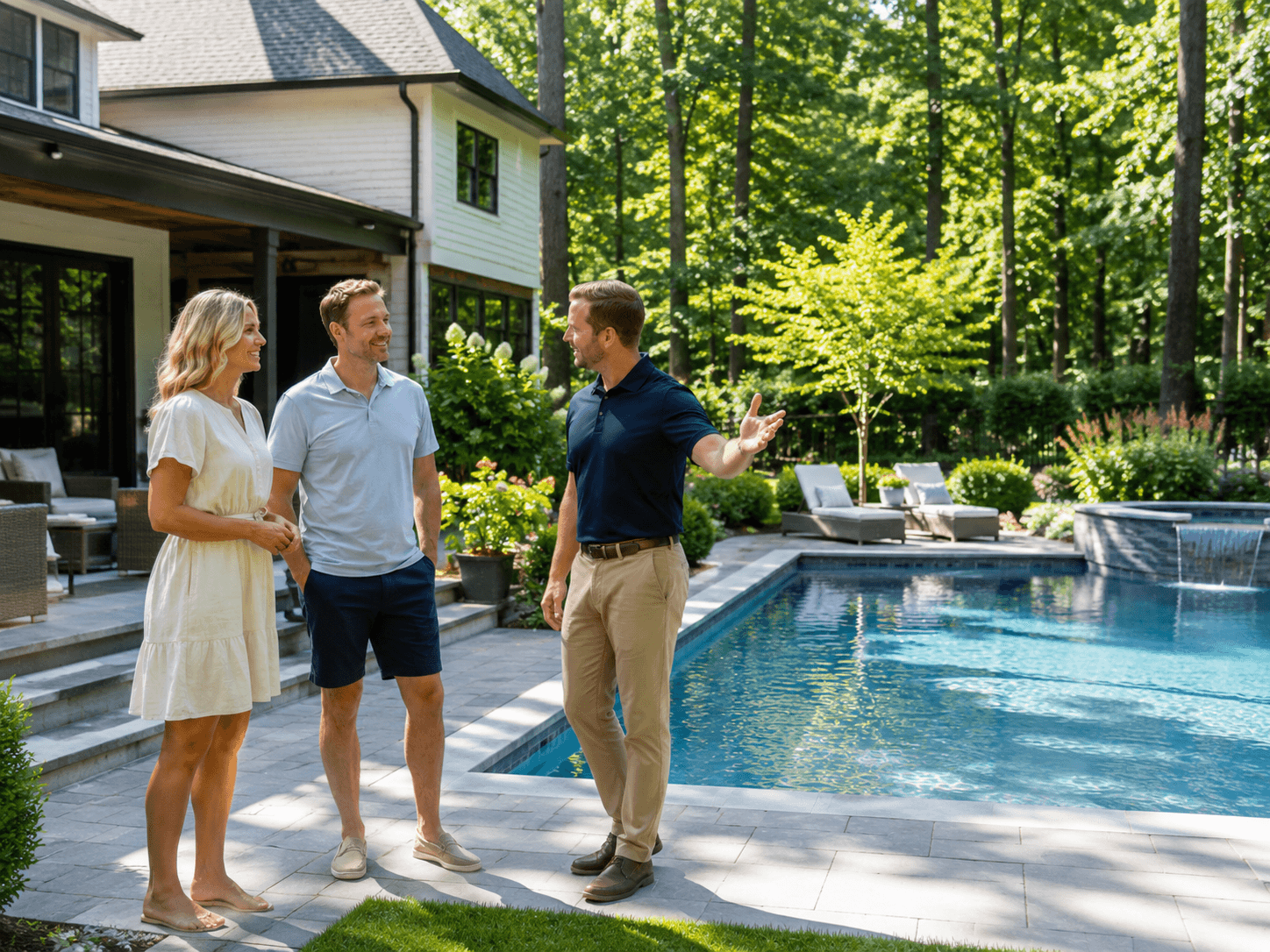 AquaForm fiberglass pool installation for Buford GA homeowners