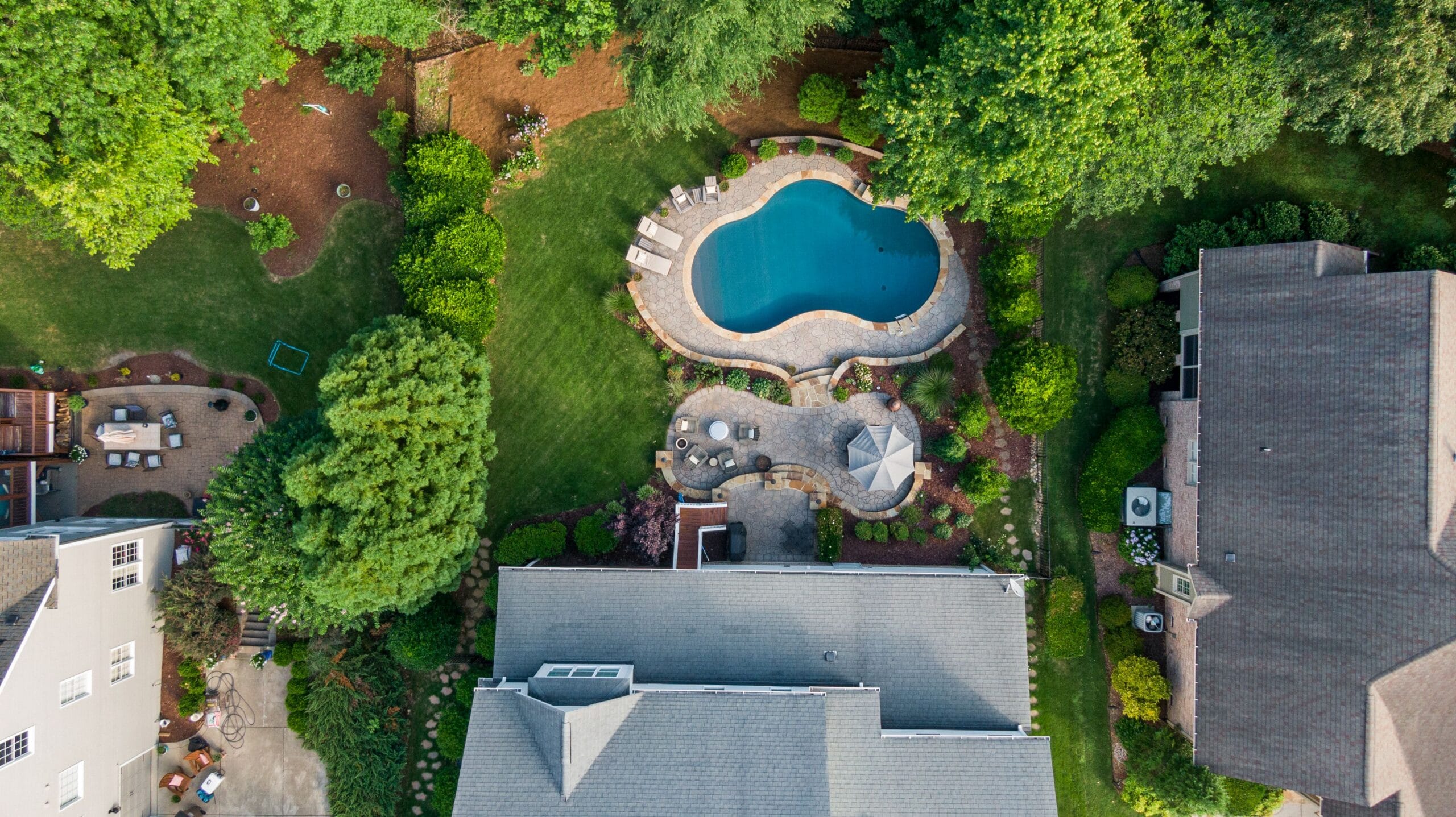 Fiberglass pool installation and site preparation in North Georgia